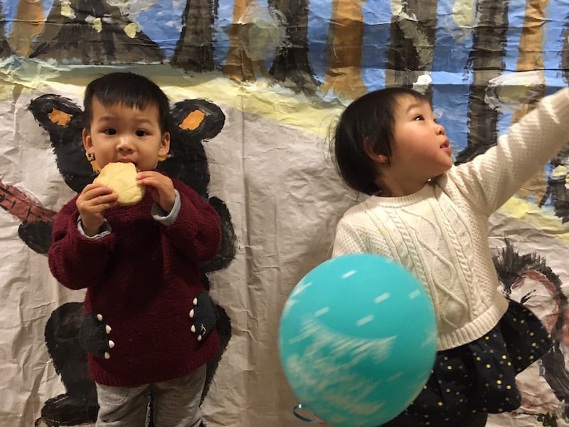 Little ones at Winter Market