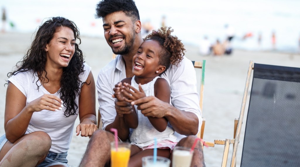 Stock Image of Family Laughing