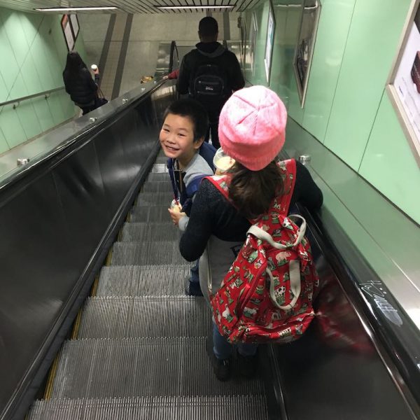 Leaving the gallery