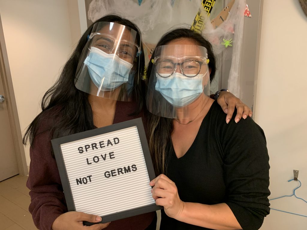 Photo of Ms. Megan Behr and Ms. Angelika Santhiappillai