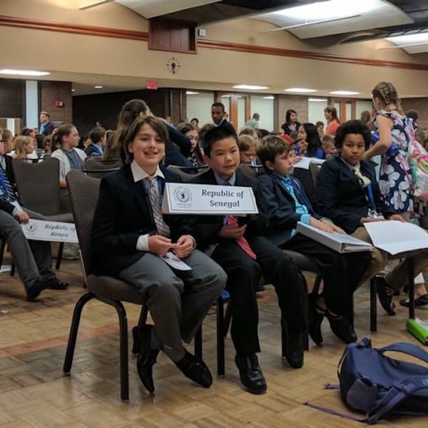 Students sitting