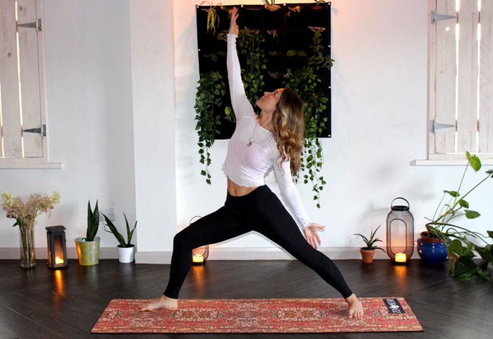 Person doing Yoga