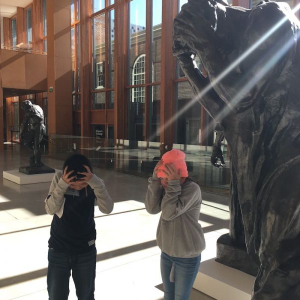Posing at Art Gallery of Ontario