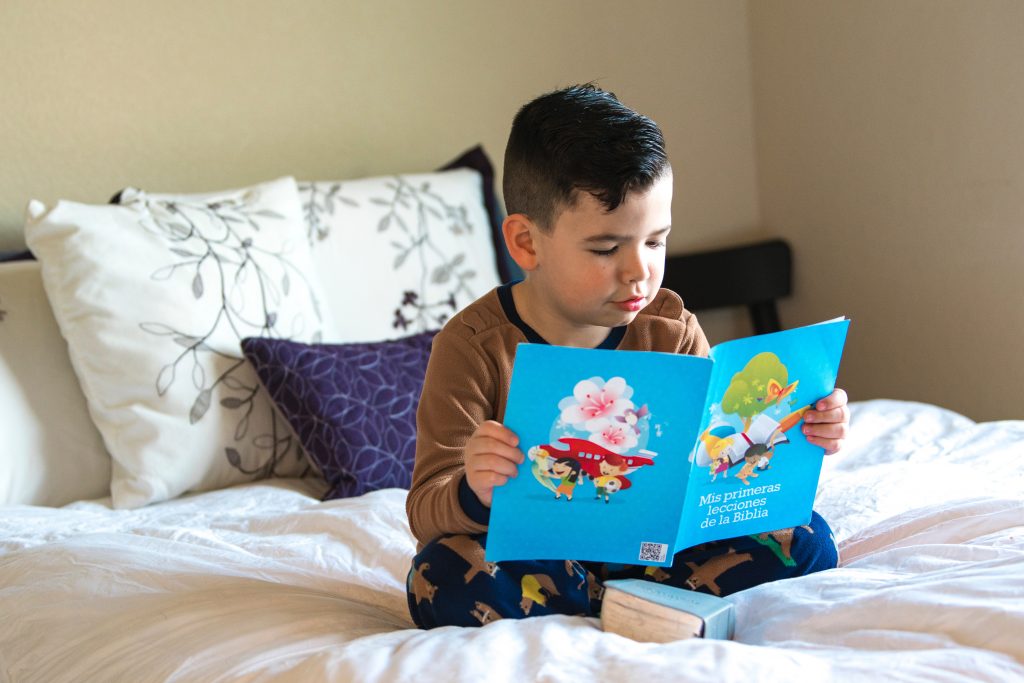 Boy reading