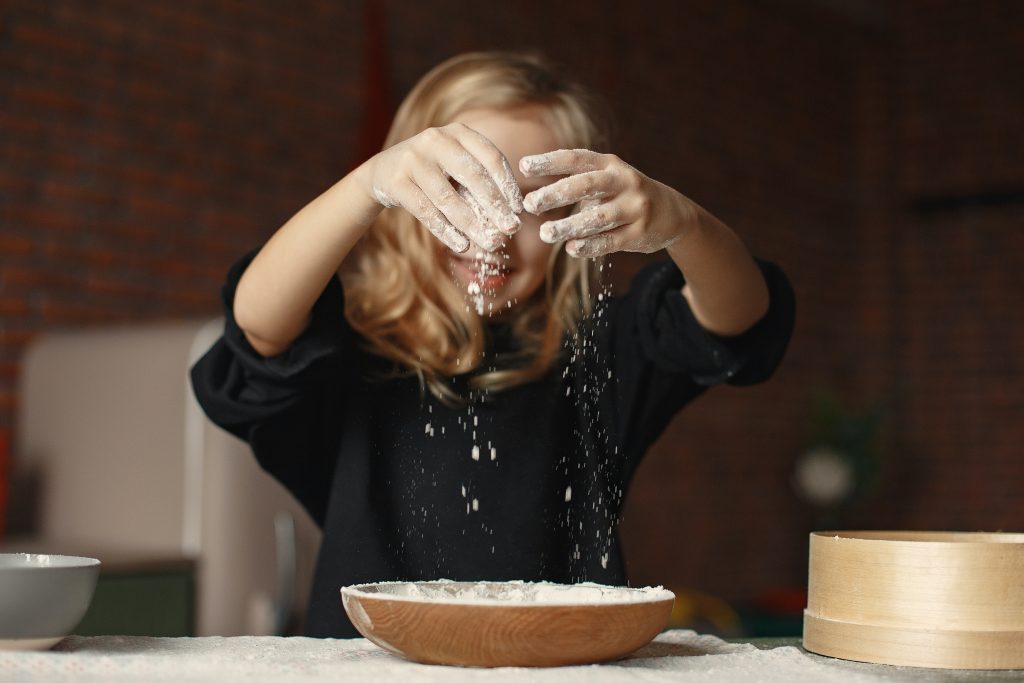 Child with flour